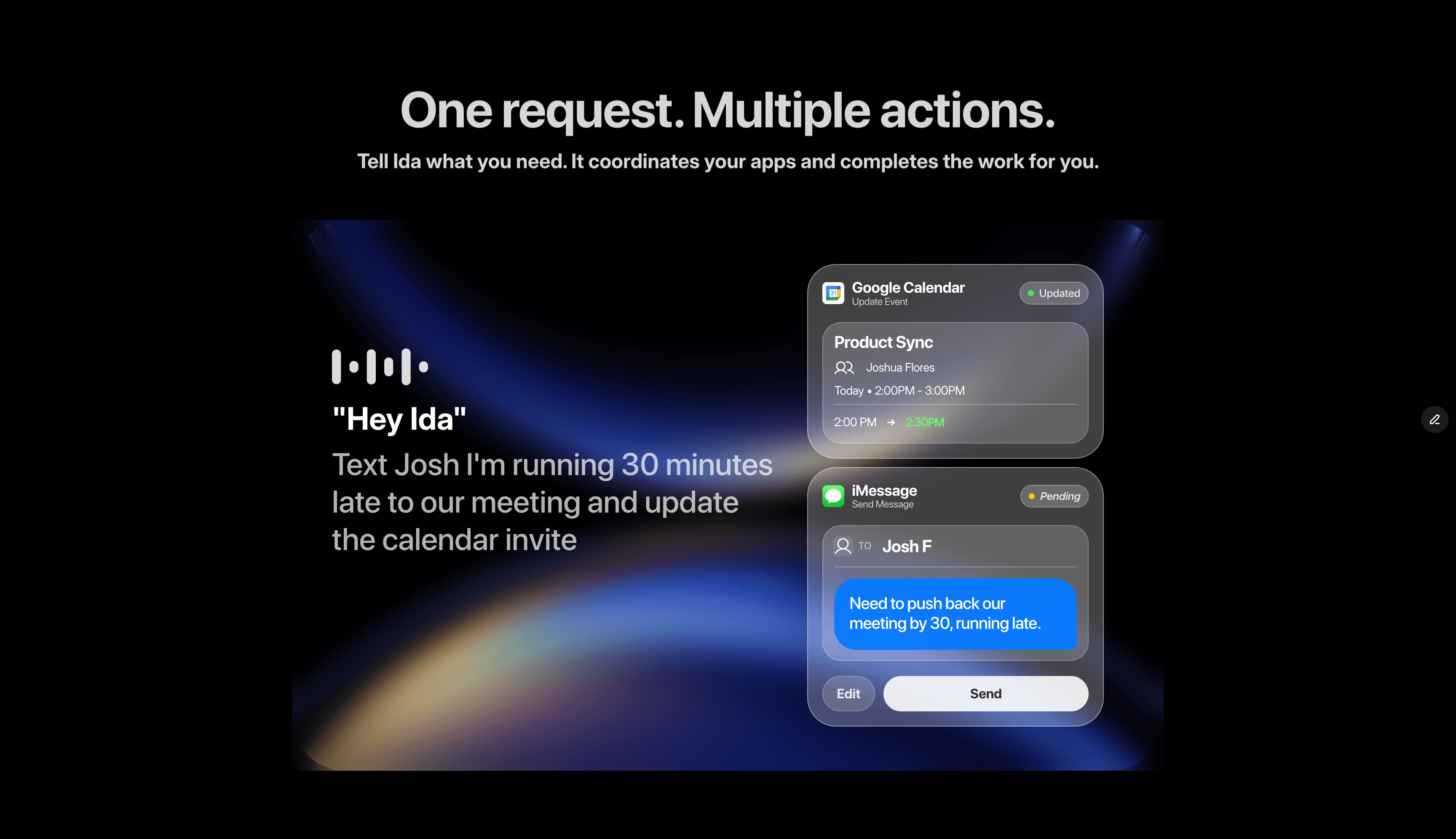 Ida multi-action demo